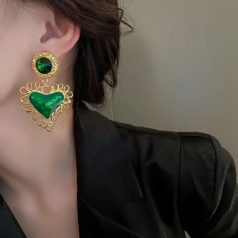 Kemei Heart Drop Earrings