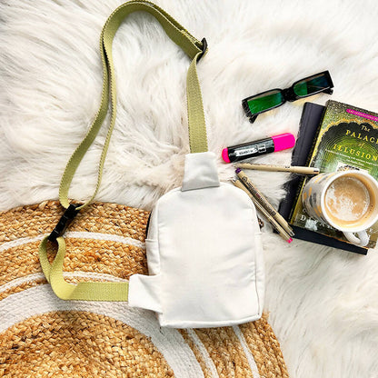 Magnolia White Fanny Bag