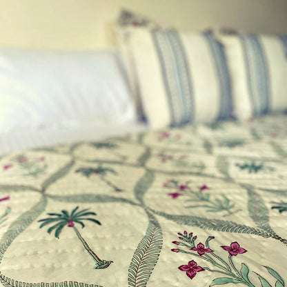 Emerald Green Jaal Quilt