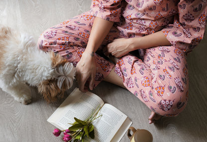 Peachy Peacock PJ Set