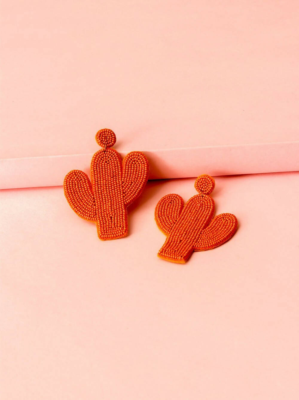 Cactus Earrings - ORANGE