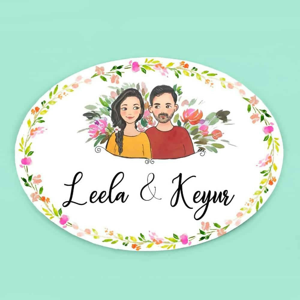 Customized Name Plate - Couple together Name Plate