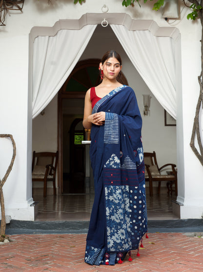 नीलिमा (Neelima) Indigo Saree