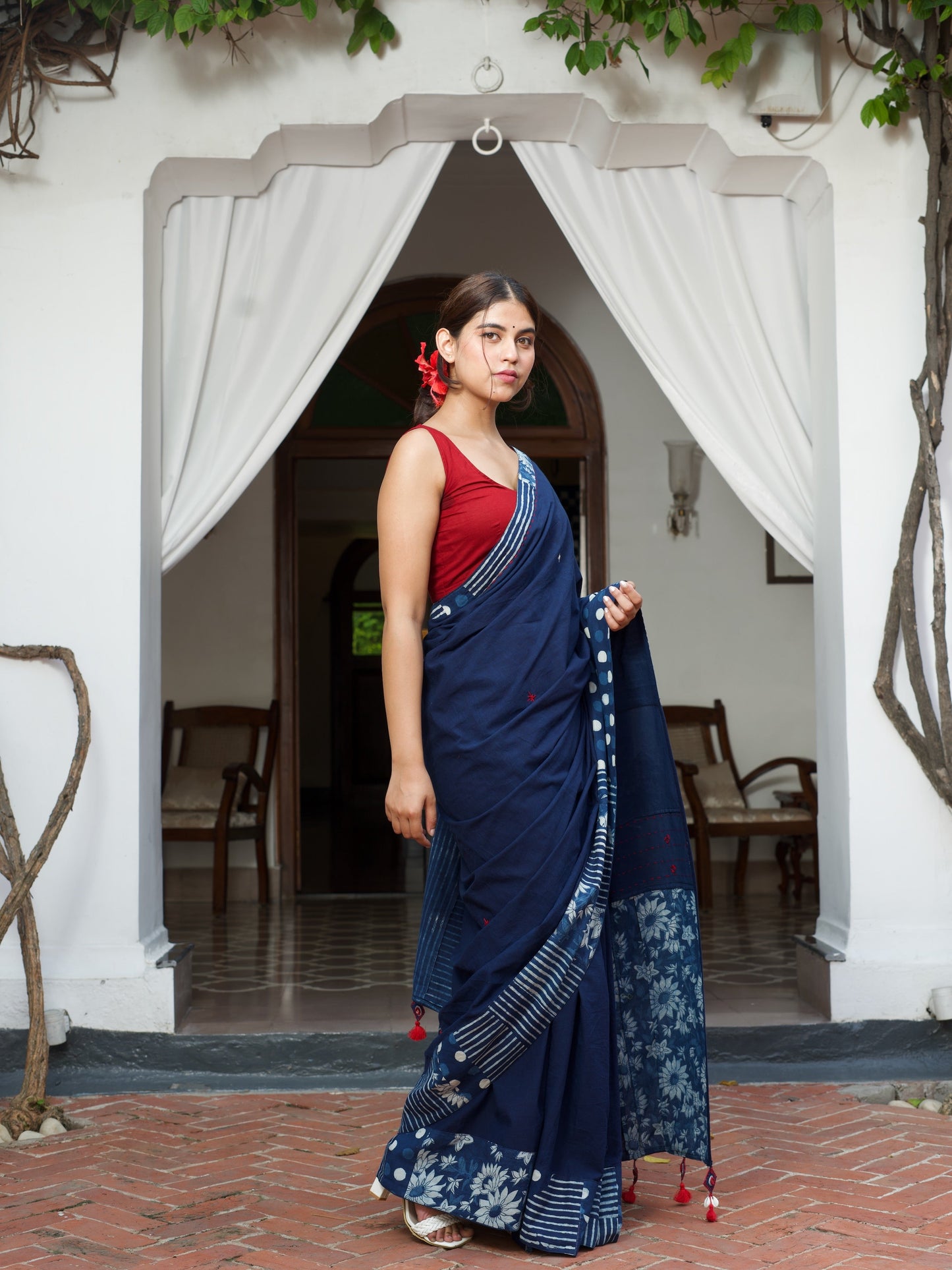 नीलिमा (Neelima) Indigo Saree