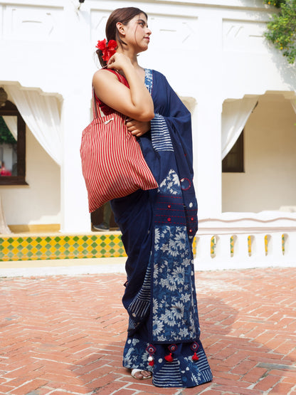 नीलिमा (Neelima) Indigo Saree