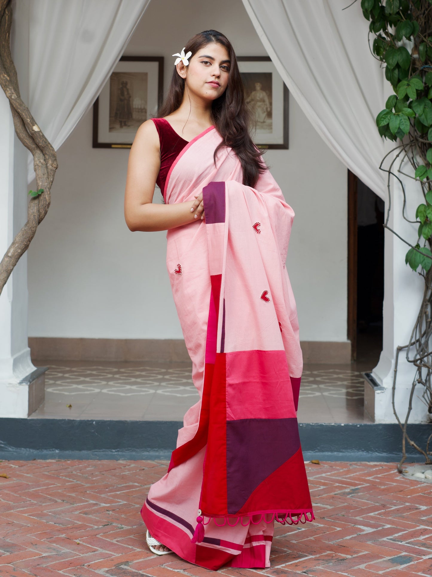 दिलरुबा (Dilruba) Pink Saree