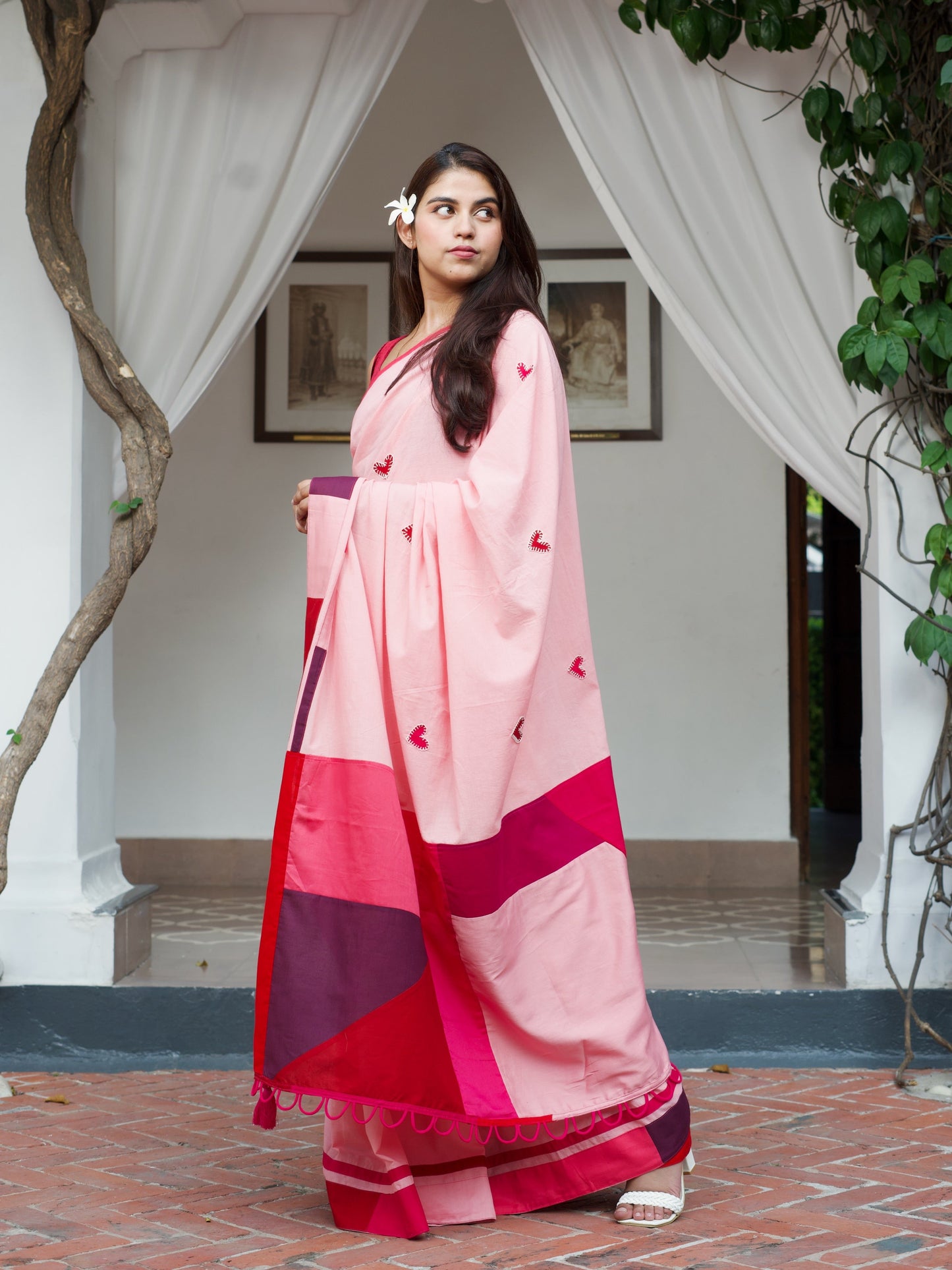 दिलरुबा (Dilruba) Pink Saree