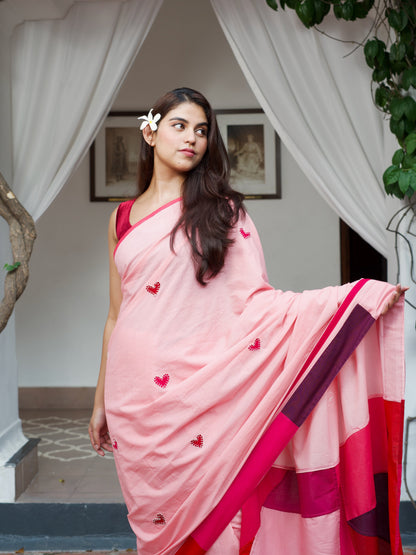 दिलरुबा (Dilruba) Pink Saree