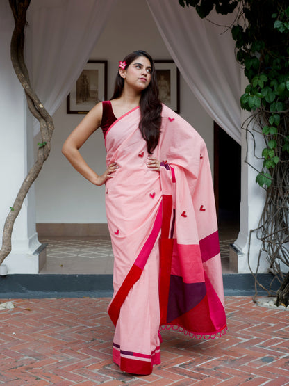 दिलरुबा (Dilruba) Pink Saree