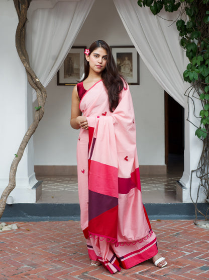 दिलरुबा (Dilruba) Pink Saree