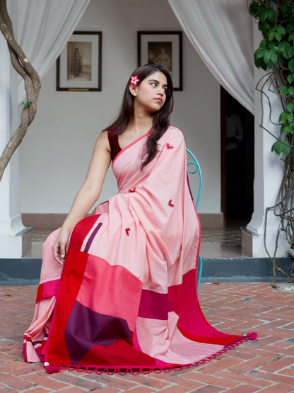 दिलरुबा (Dilruba) Pink Saree