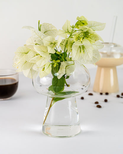 Mushroom Glass With Straw