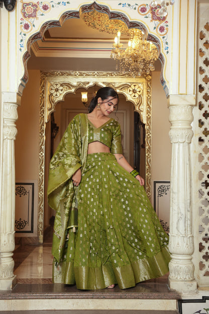 Banno Banarsi Lehenga Set