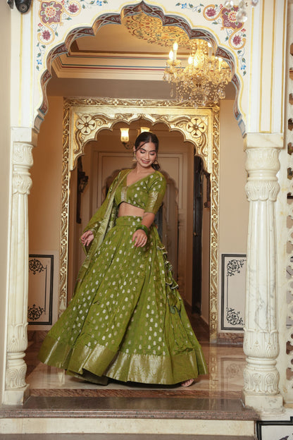 Banno Banarsi Lehenga Set