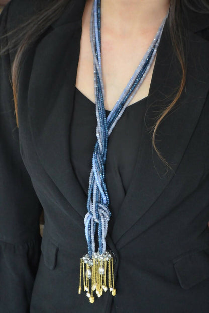 Azura tassel jades necklace