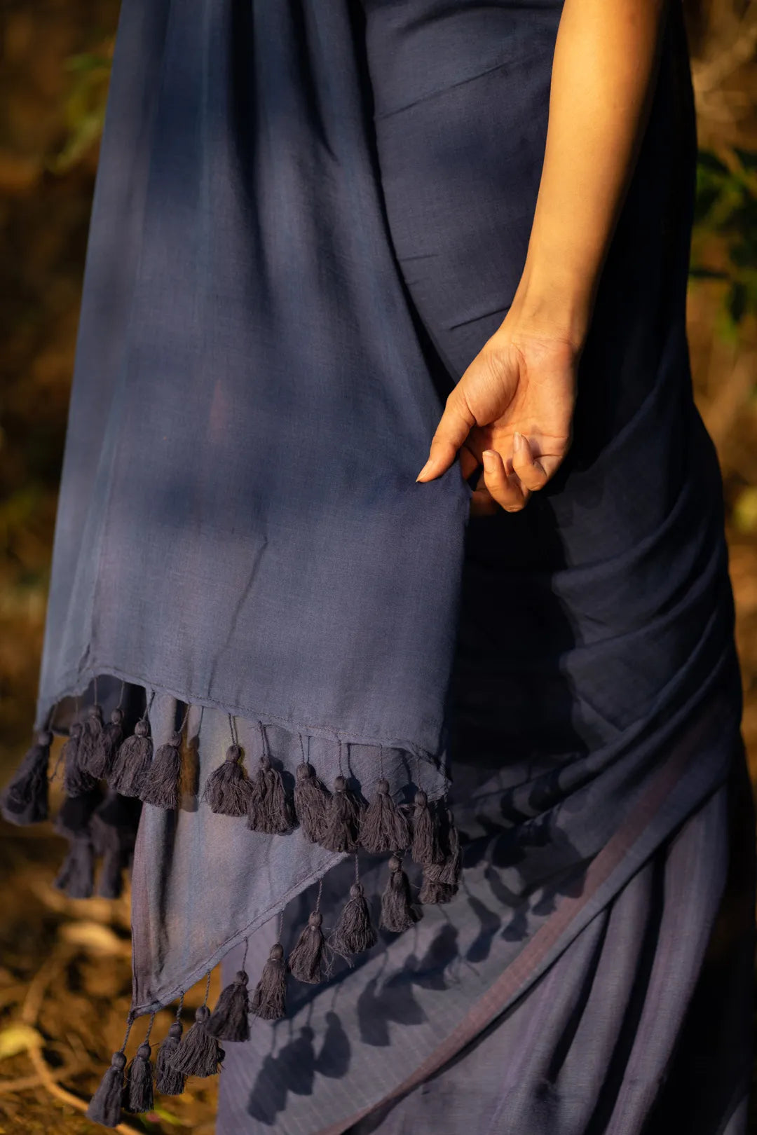 Midnight Dream Dark Blue Saree