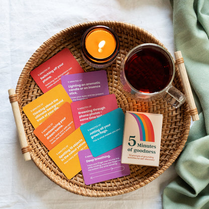 5 Minutes of Goodness / Wellness Prompt Cards