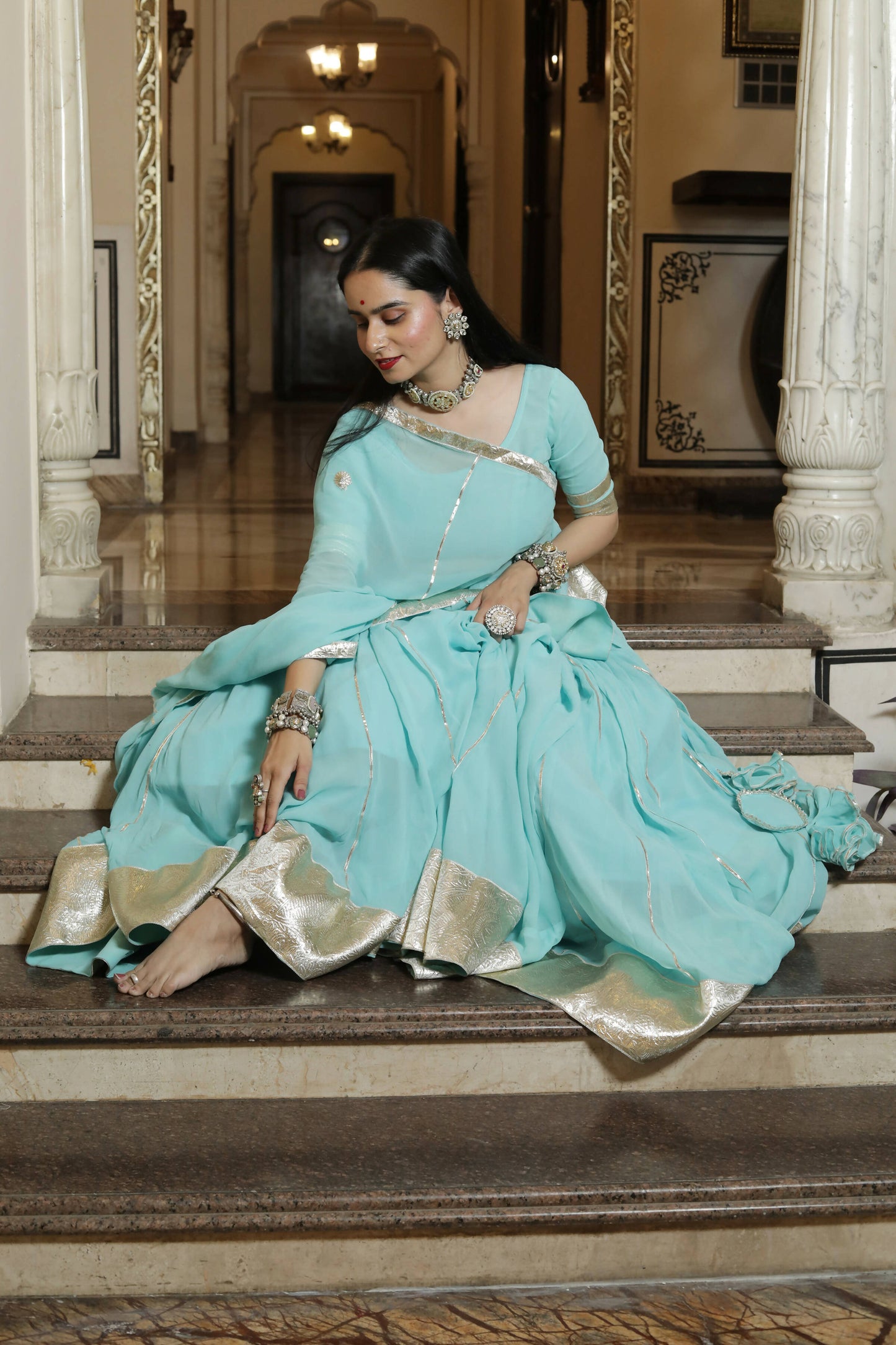 Maithili Blue Lehenga