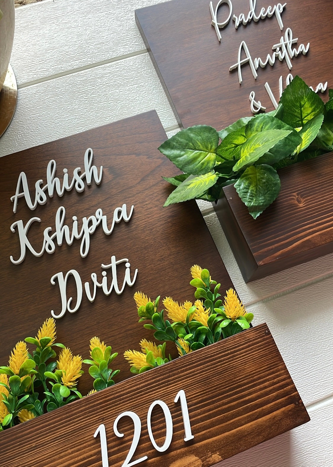 Planter Name Sign