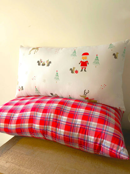 Santa Is Coming Lumbar Pillow