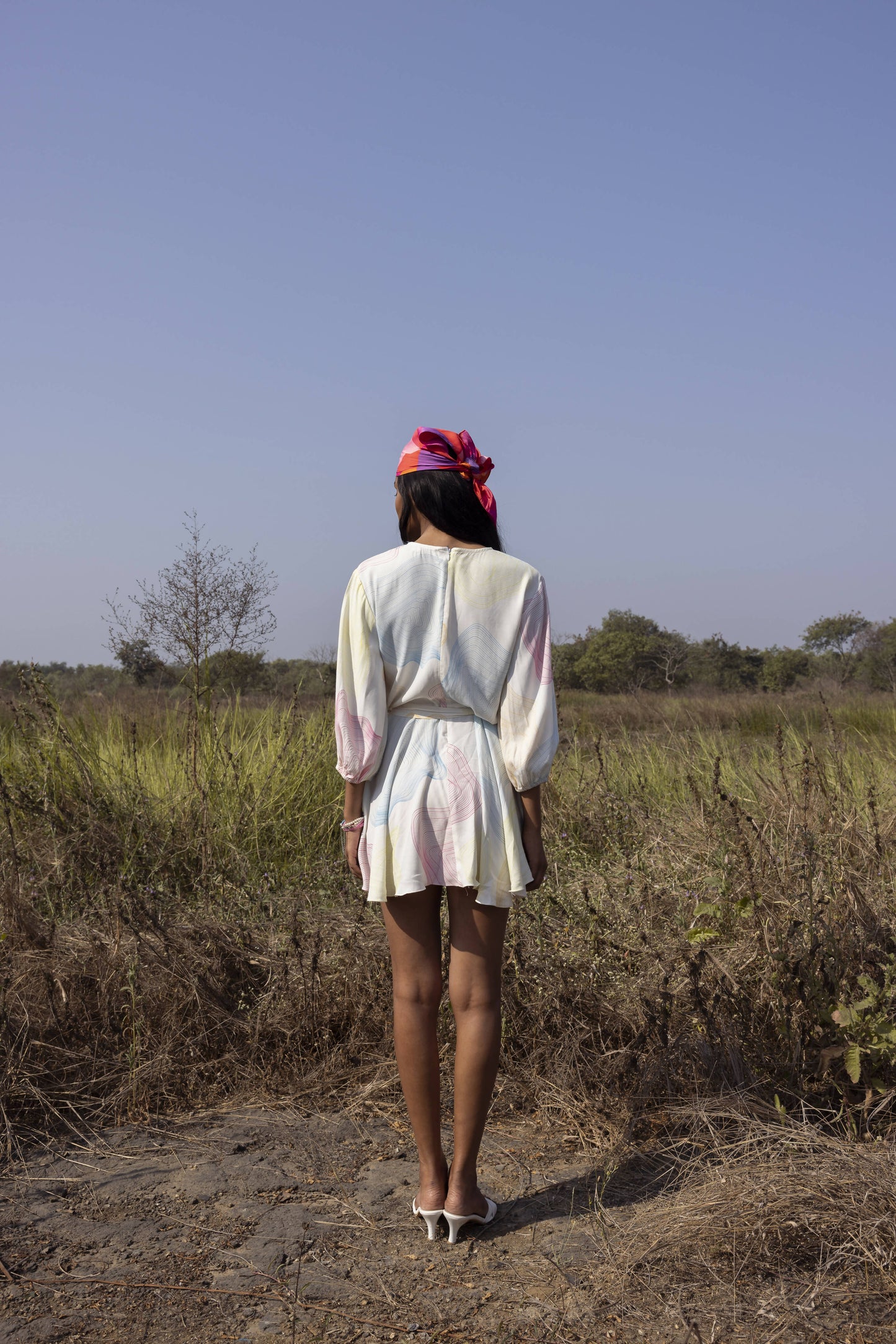 Coachella Dress - In Techno Amoeba Print