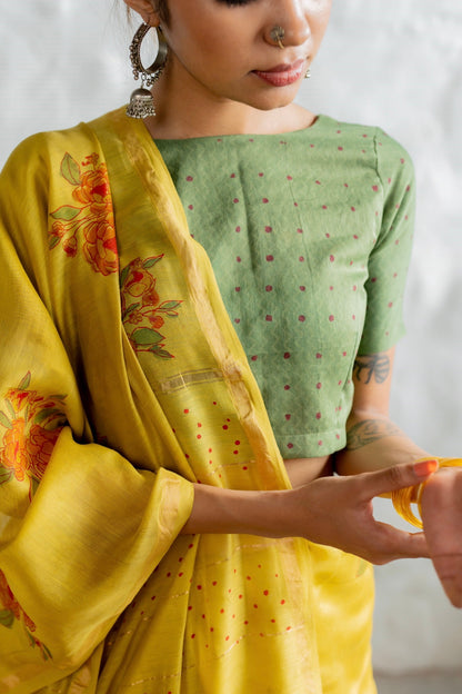 Gul Si Nazakat Chanderi Saree