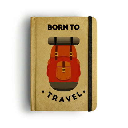 Born to Travel - A5 Hardcover Handcrafted Diary | Notebook