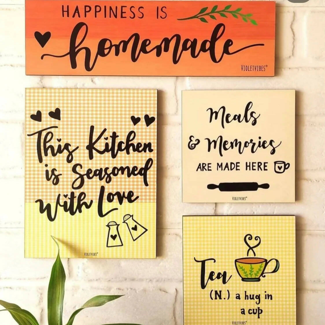 Happiness is Homemade with Planters | Kitchen Decor