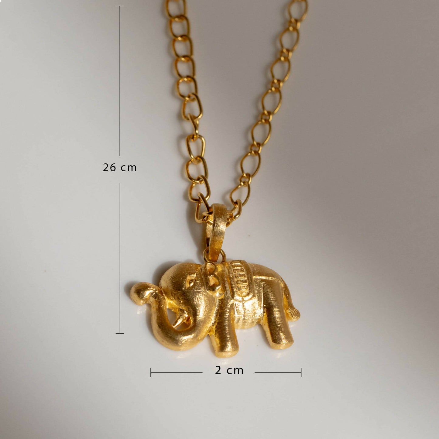 Haathi Locket Gold Neckchain