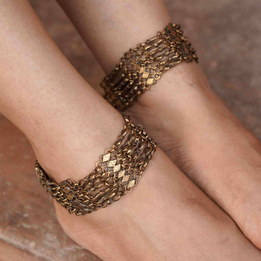 Gold Diamond Anklet