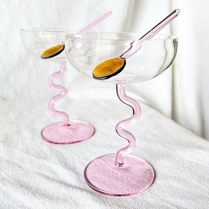 Swirl Cocktail Glasses