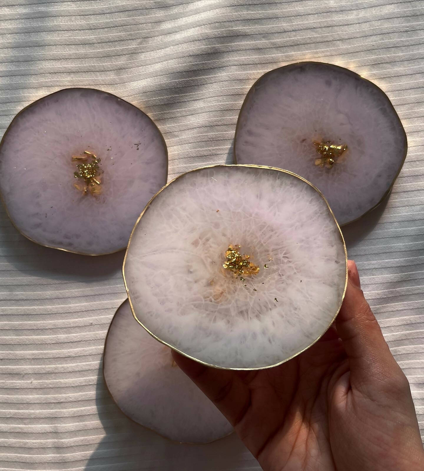 Lilac Agate Coaster