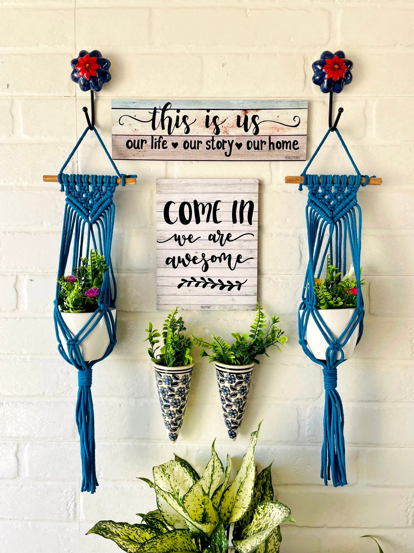 Blue Entrance Combo | Wall Decor