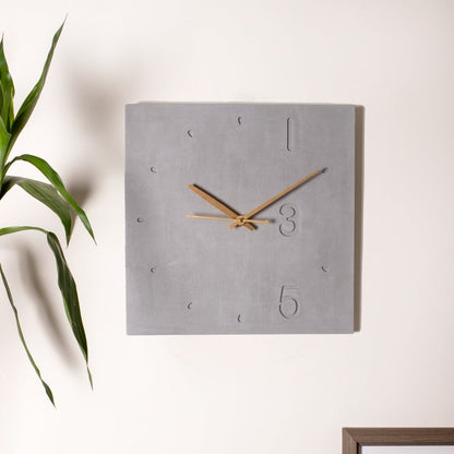 Minimalist Concrete Clock - Square