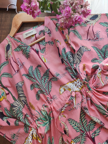 Jungle Joy Kaftan- Peach