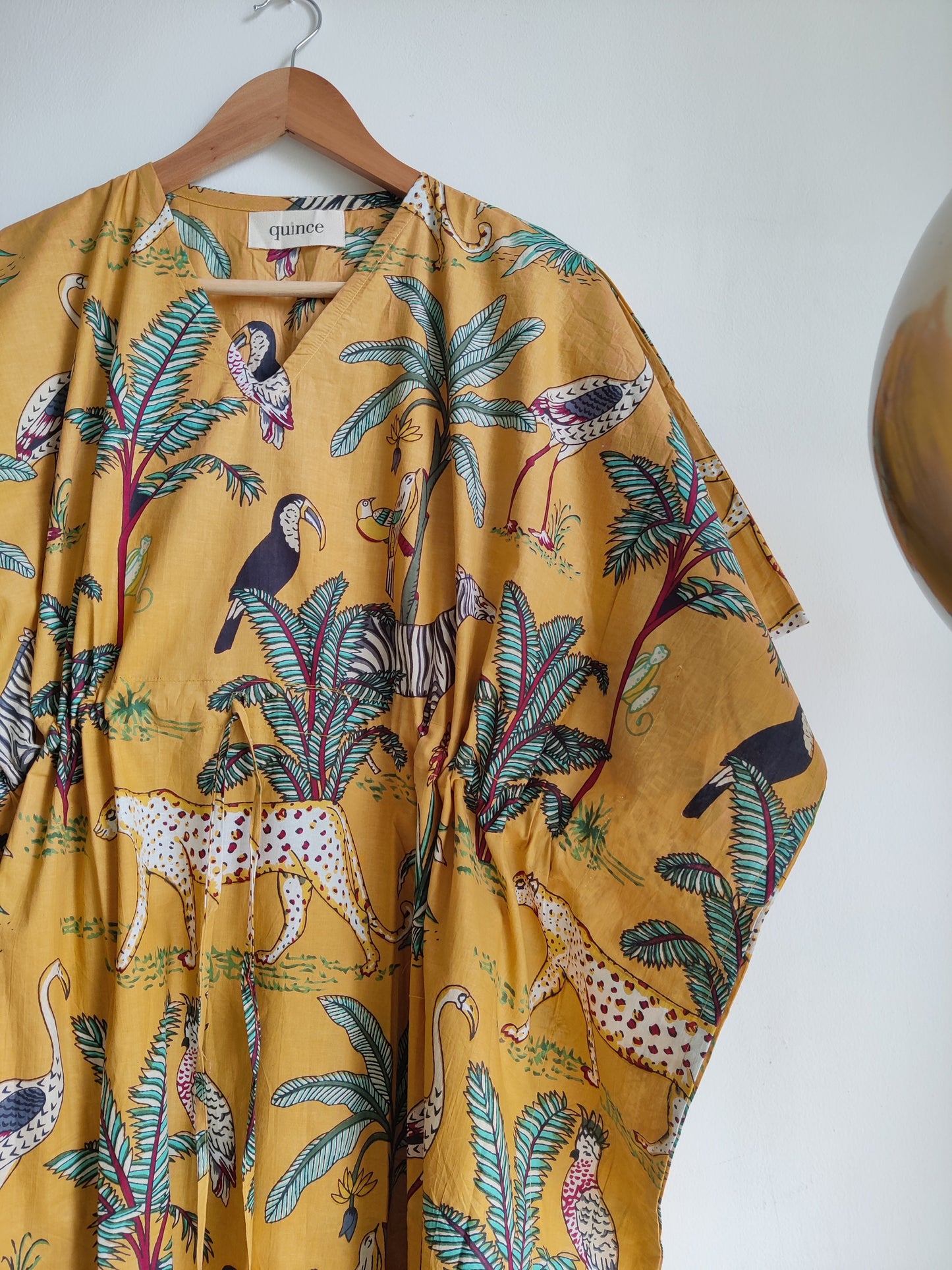 Jungle Joy Kaftan (mustard)