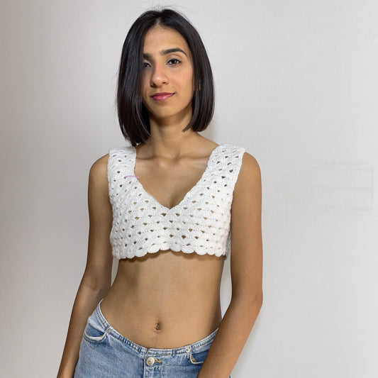 Snow Drop Crop Top