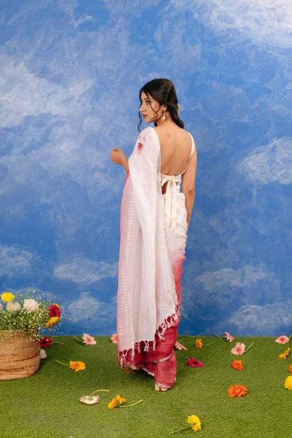 Gulabi Amber Sari