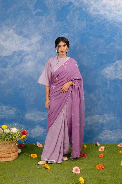 Manjri Linen Sari