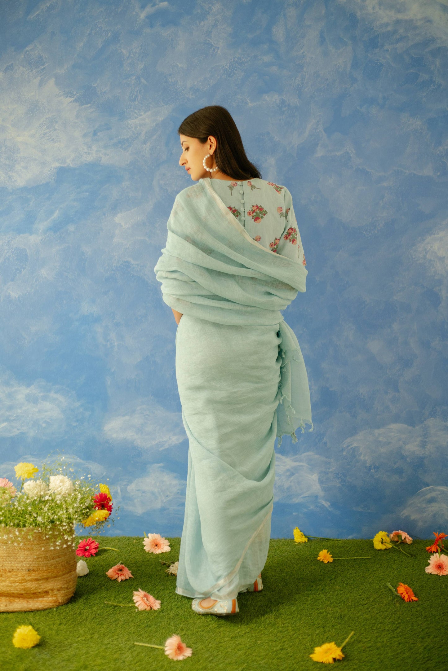 Nambh Linen Sari