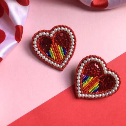 Love is Love Beaded Earrings