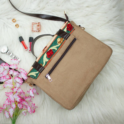 Silica Handembroidery Satchel Bag