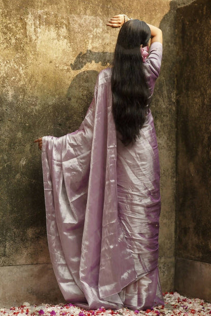 Lilac Lily Handloom Tissue Saree