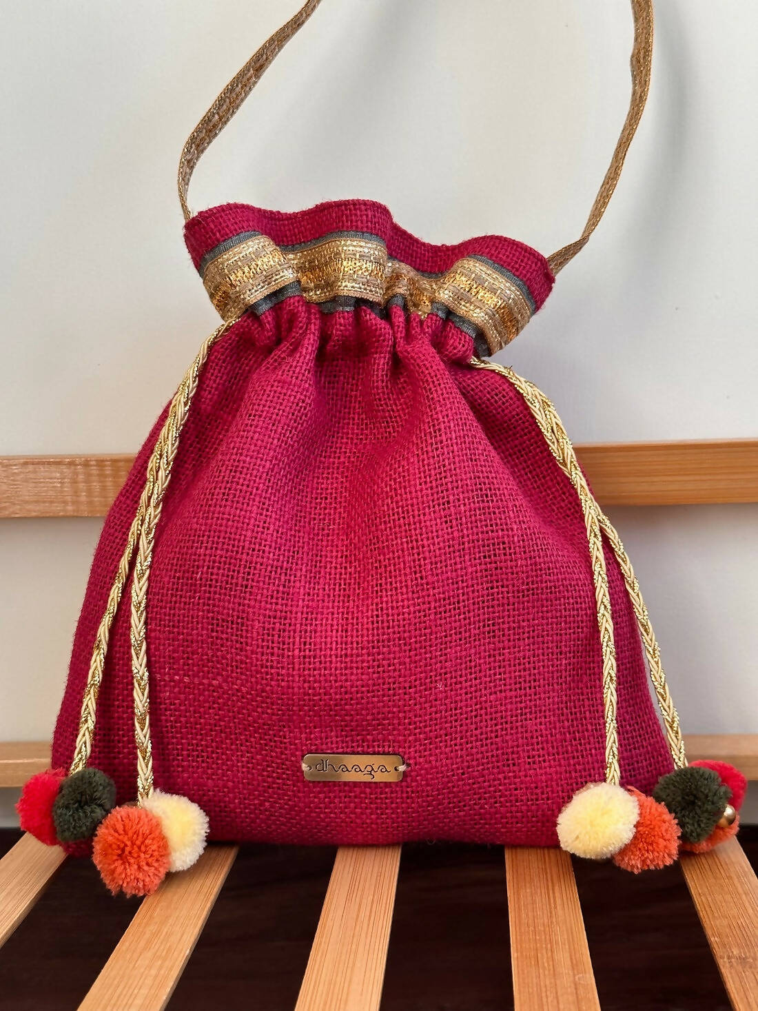 Rani Pink Country Potli Bag