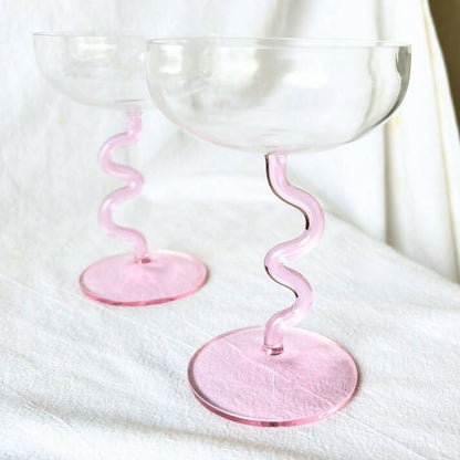 Swirl Cocktail Glasses