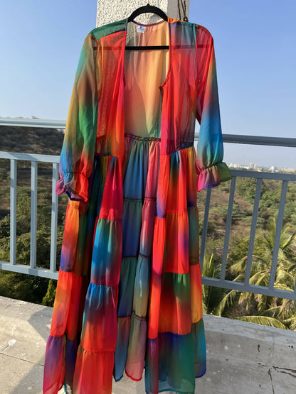 Multicolor Superhero Cape