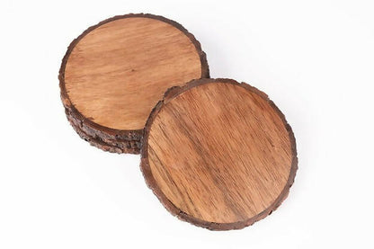 Coasters Wooden Bark