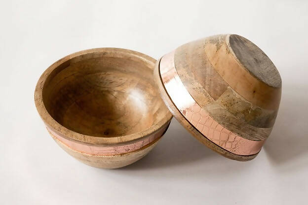 Crocodile Copper Nut Bowl