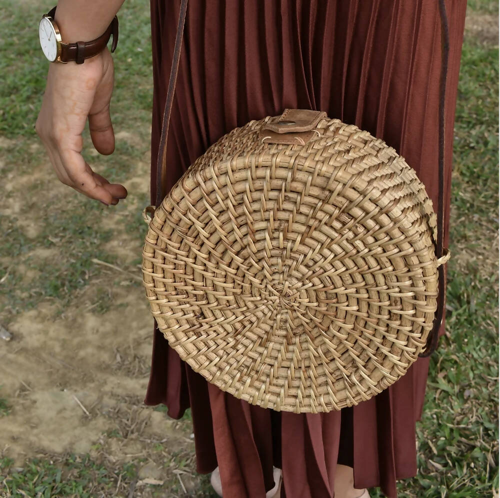 Miuco Womens Wicker Basket Bag Handmade Straw Rattan India | Ubuy
