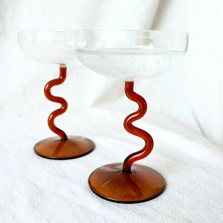 Swirl Cocktail Glasses